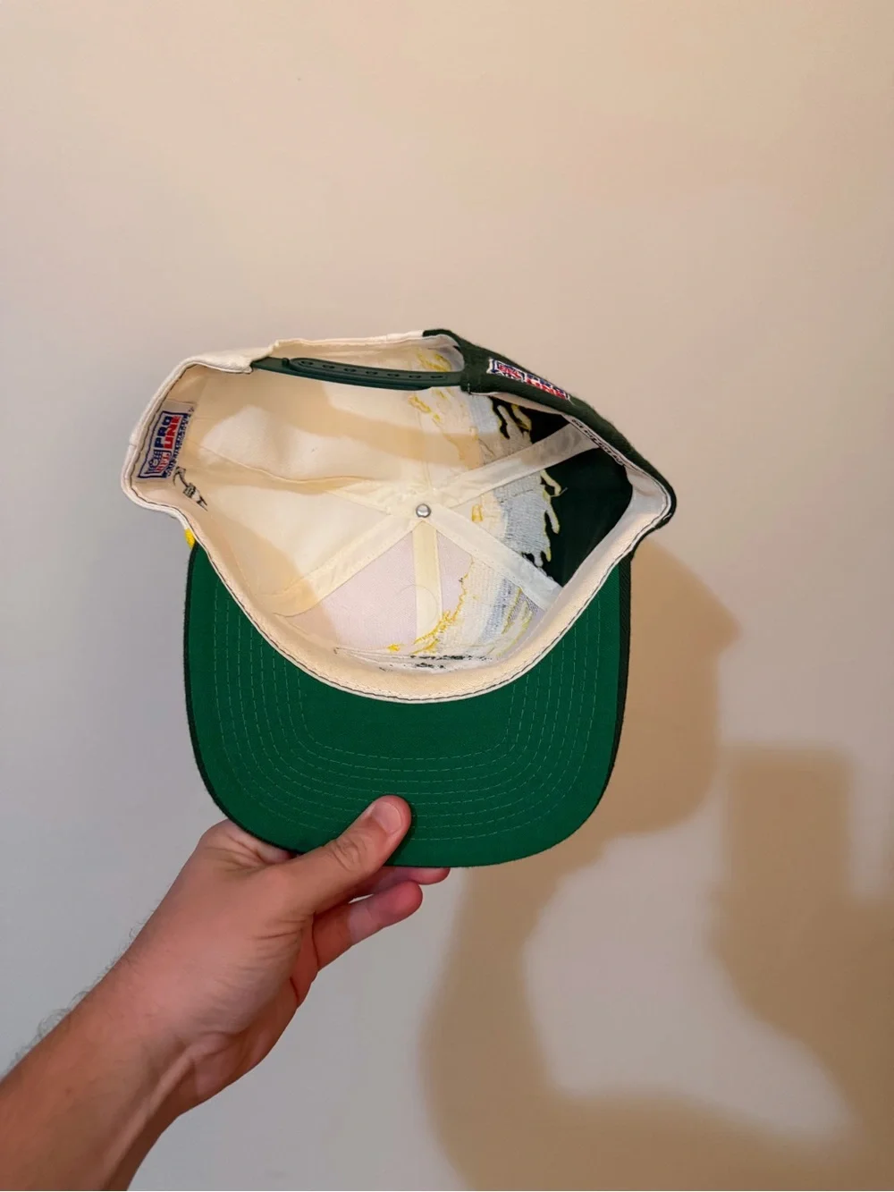 Logo Athletic Green Yellow White Green Bay G Hat